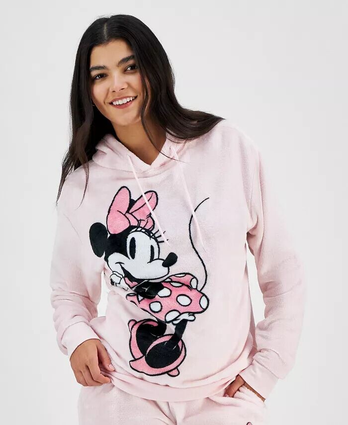 

Флисовая худи с рисунком Минни Маус для юниоров Disney, розовый