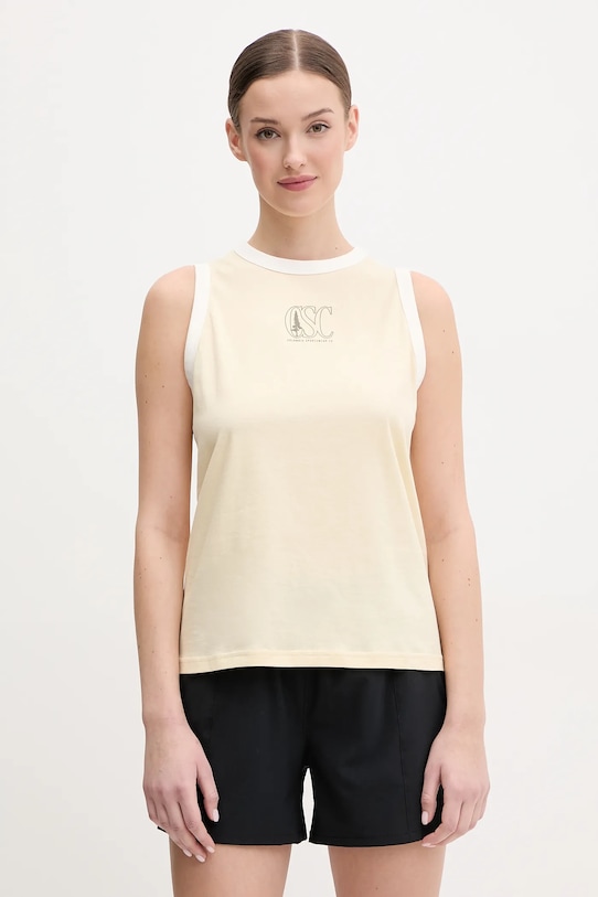 

Хлопковая майка Rolling Bend Columbia, желтый