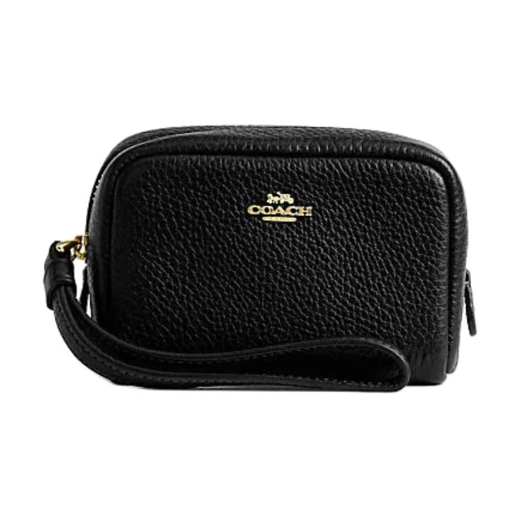 

COACH Клатч на запястье из коровьей кожи обычный женский black