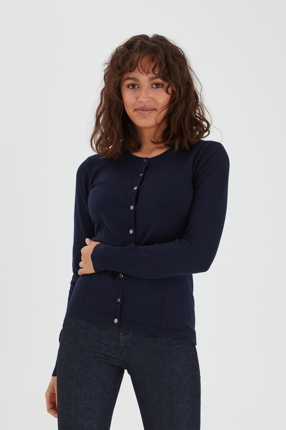 

Кардиган PULZ Jeans Strickjacke, синий
