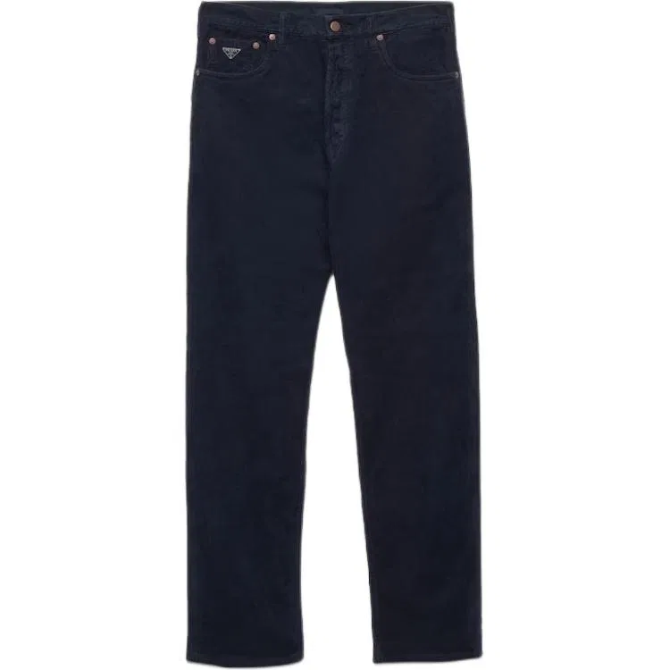 Джинсы прямого кроя Marine Blue PRADA