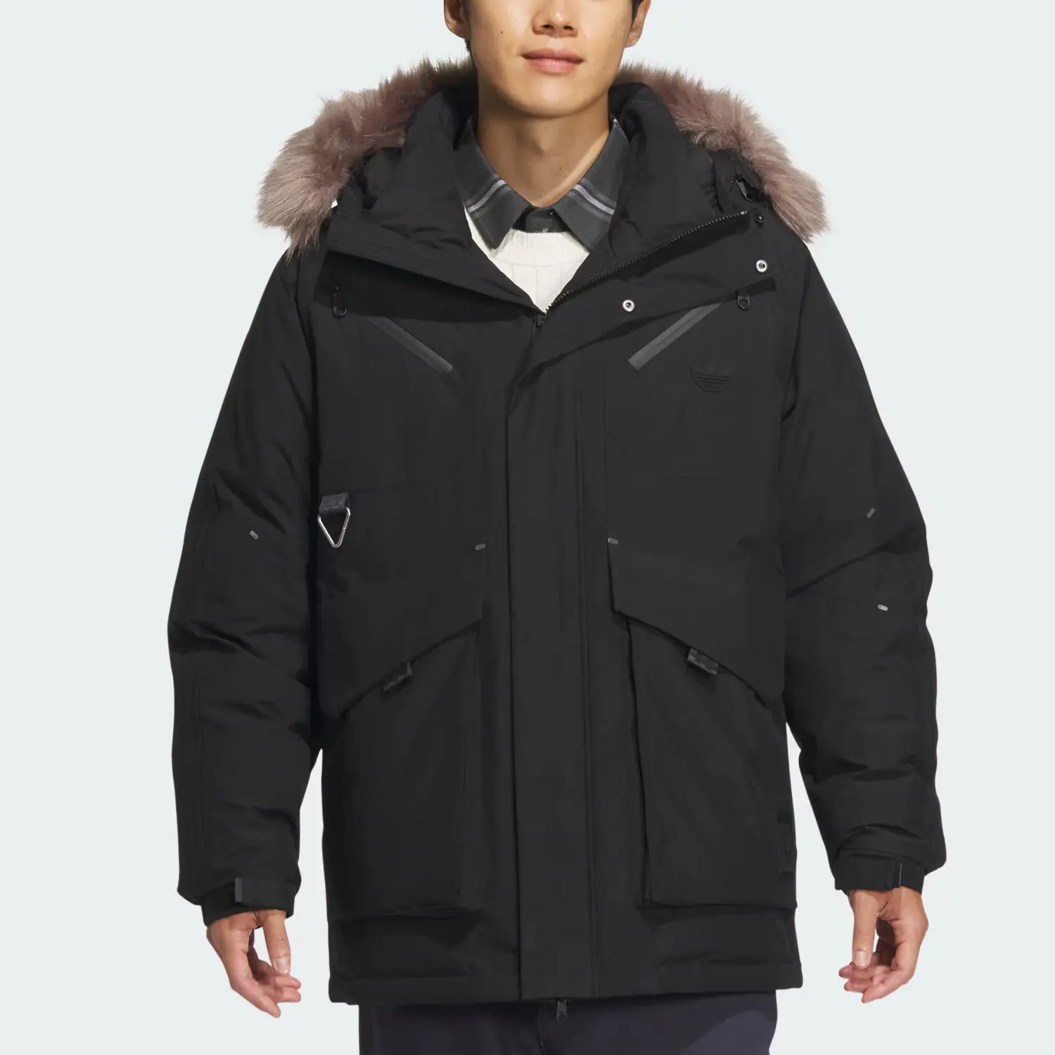 Adidas Originals Пуховик из серии Clover, Black — фото 4