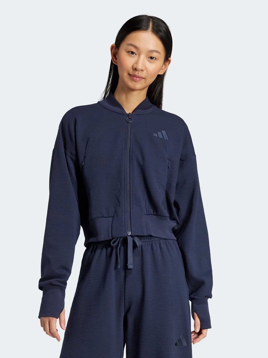 

Спортивный топ Adidas Sportswear ALL SZN Rib Track Jacket, синий