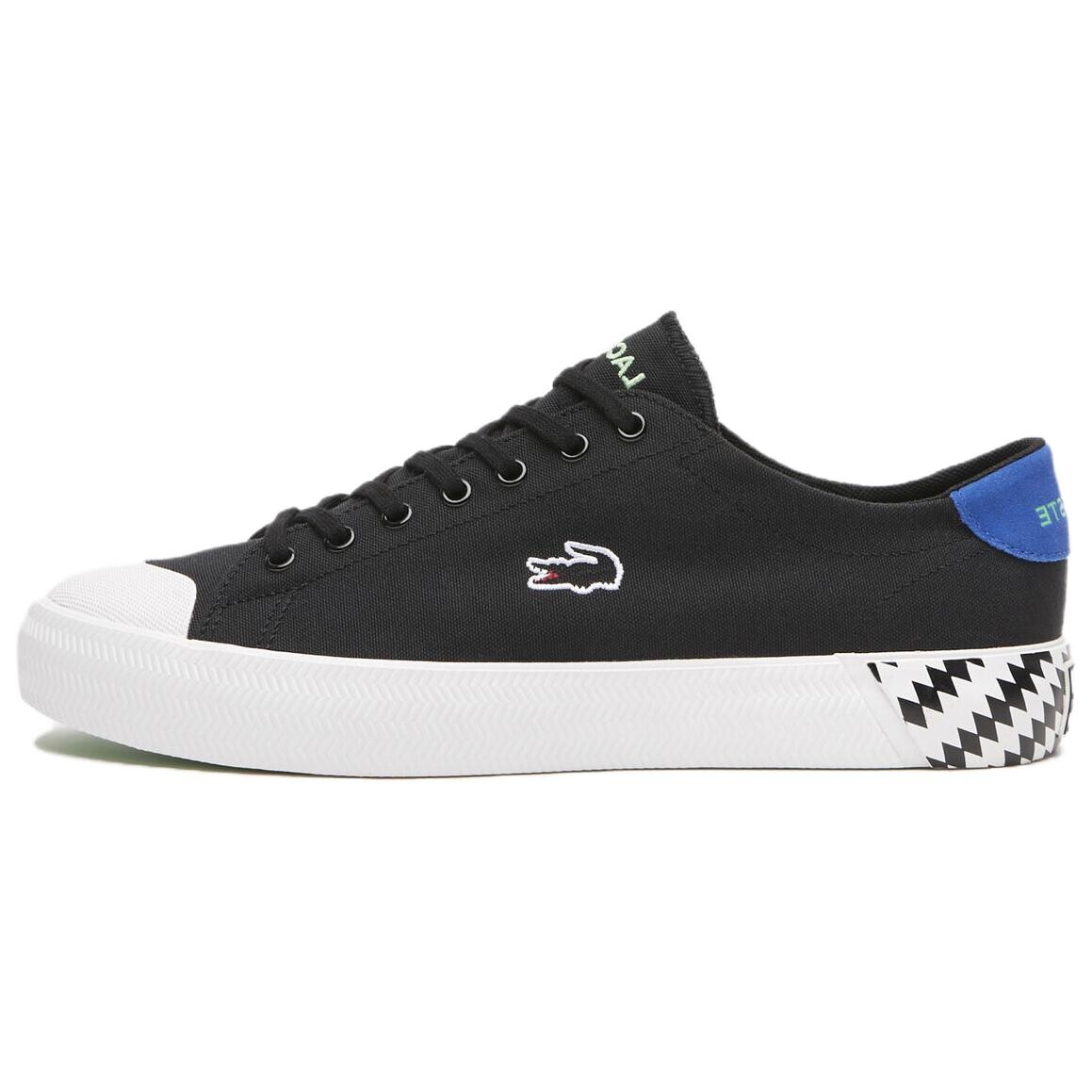 

Кроссовки LACOSTE Skateboarding Shoes Men Low-top Black, черный