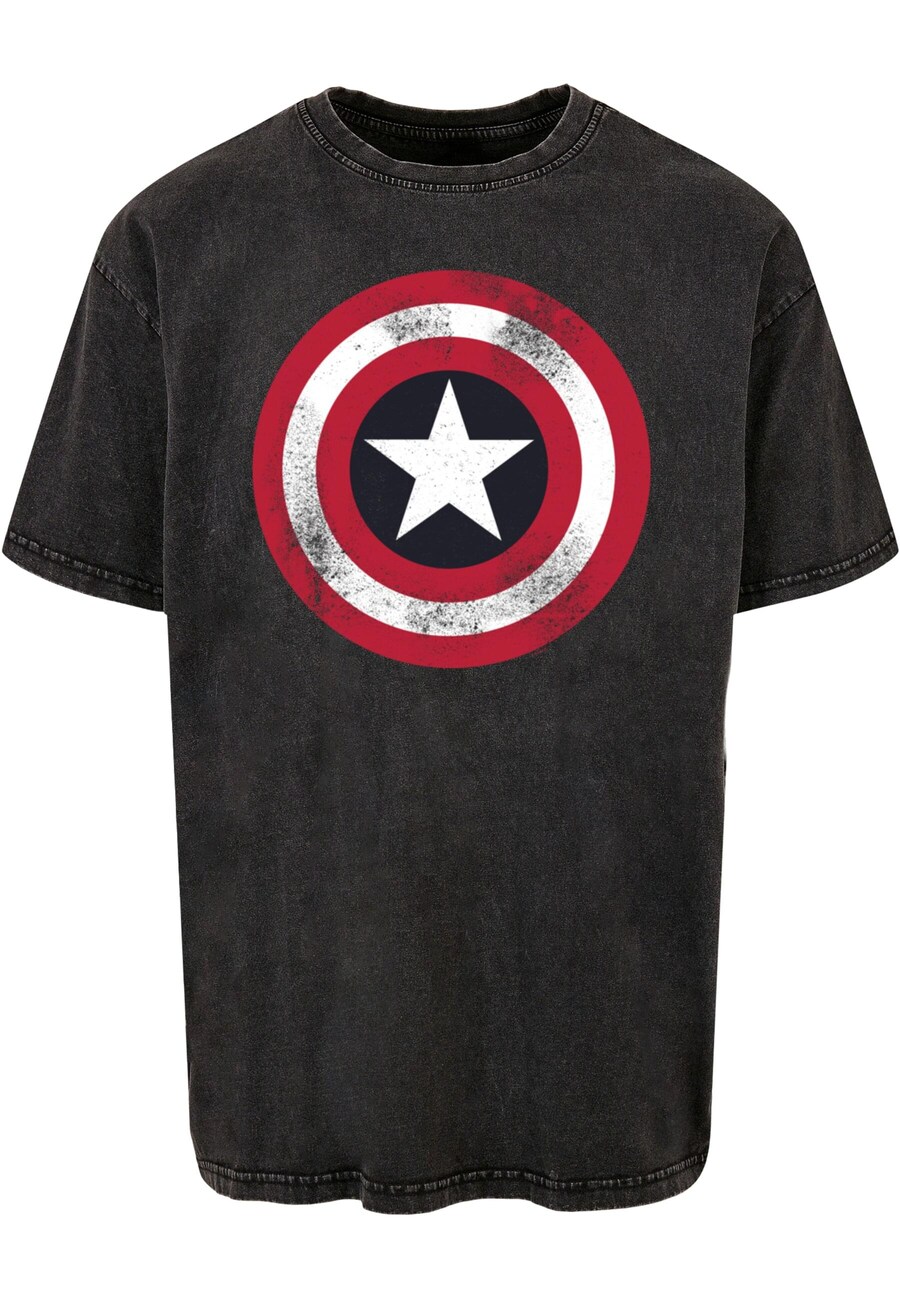 

Рубашка ABSOLUTE CULT Avengers - Captain America Distressed Shield, антрацит