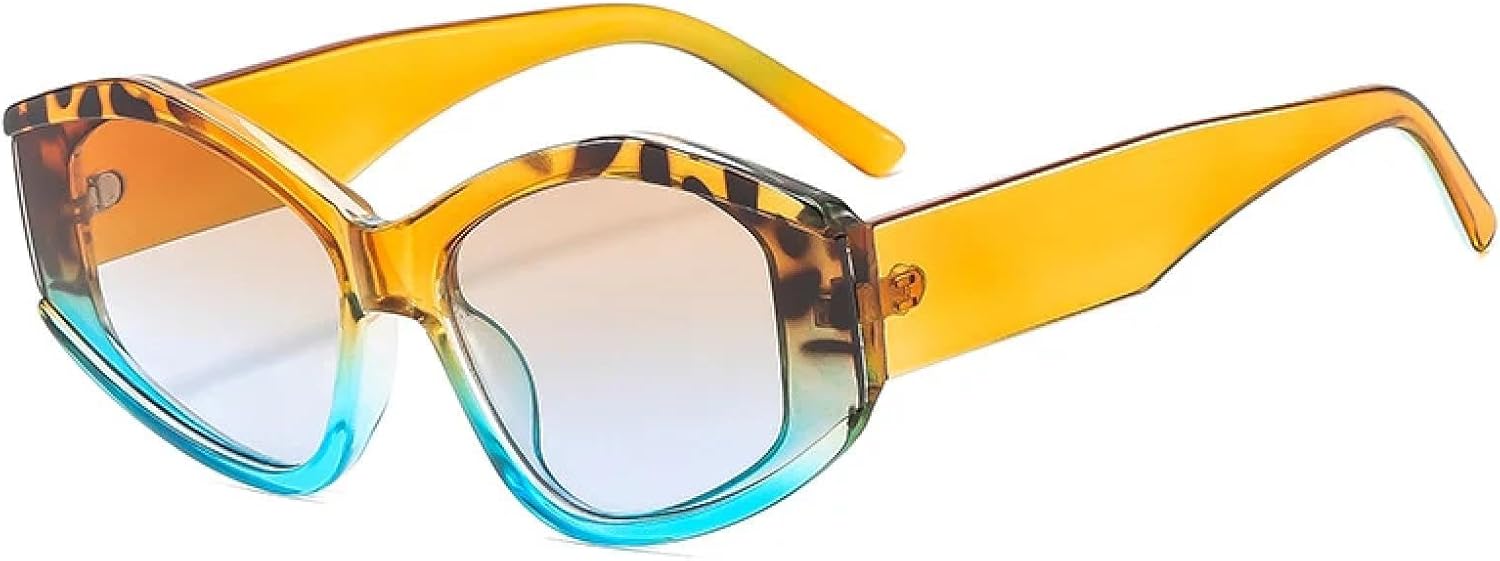 

Солнцезащитные очки с защитой от УФ-излучения UV400 | Толстая оправа в стиле панк | Для женщин и мужчин | Для занятий спортом на открытом воздухе и вождения DSVIGF, Orangeblue