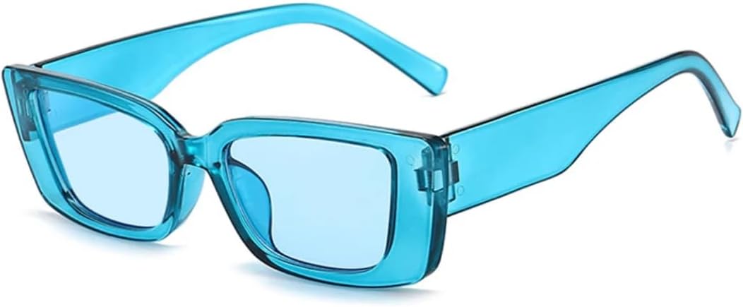 

Солнцезащитные очки с защитой UV400 | Маленькая оправа, линзы конфетного цвета | Для женщин и мужчин, для занятий спортом на открытом воздухе и вождения DSVIGF, Blue Blue