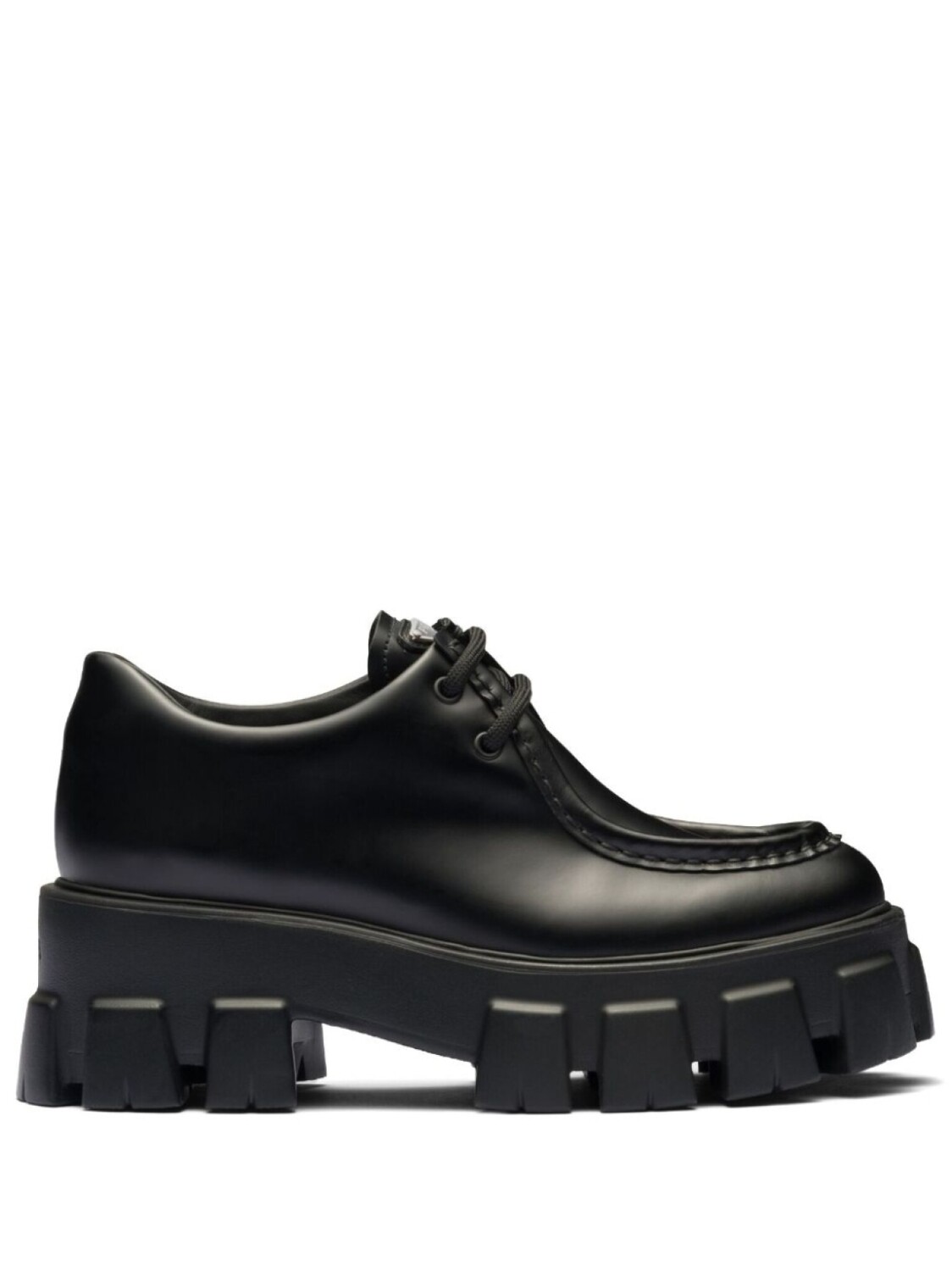 

Prada туфли Monolith на шнуровке, черный
