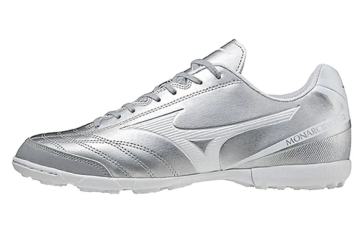 

Футбольные бутсы унисекс с низким верхом, серебристые Mizuno