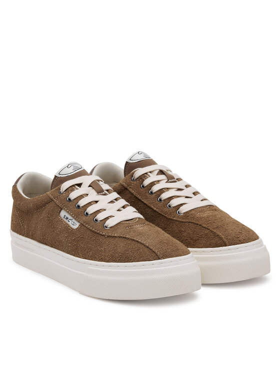 Тканевые кроссовки Dellow 02 Cup Suede YA22205 S.W.C Stepney Workers Club, коричневый — фото 2