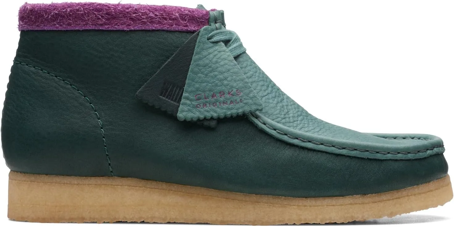 Мужские ботинки Clarks Wallabee Boot Chukka, зеленый — фото 3
