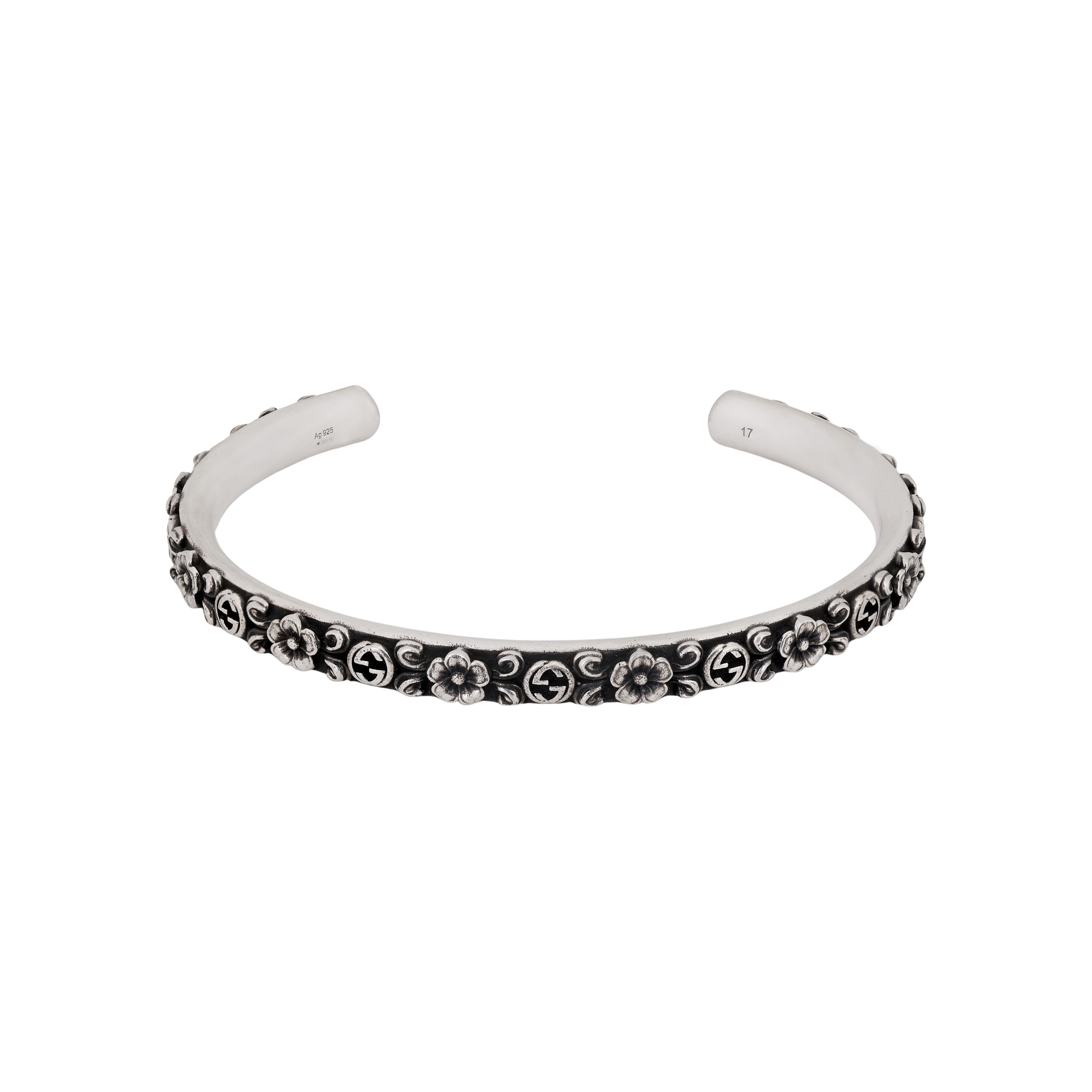 

GUCCI Серебряный браслет с переплетающимся узором G