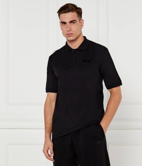 

Рубашка поло Regular fit Karl Lagerfeld, черный