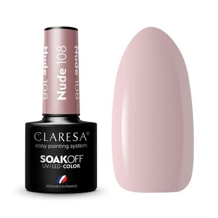

Claresa 108 Нюдовый УФ-лак для ногтей 5 мл