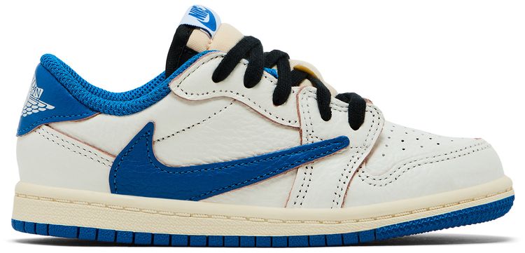 

Кроссовки Fragment Design x Travis Scott x Air Jordan 1 Retro Low OG SP TD, кремовый