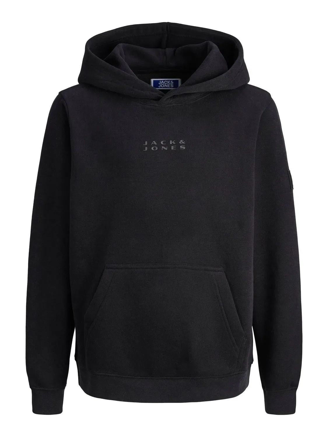 Капюшон худи из органического хлопка JACK & JONES Junior, черный