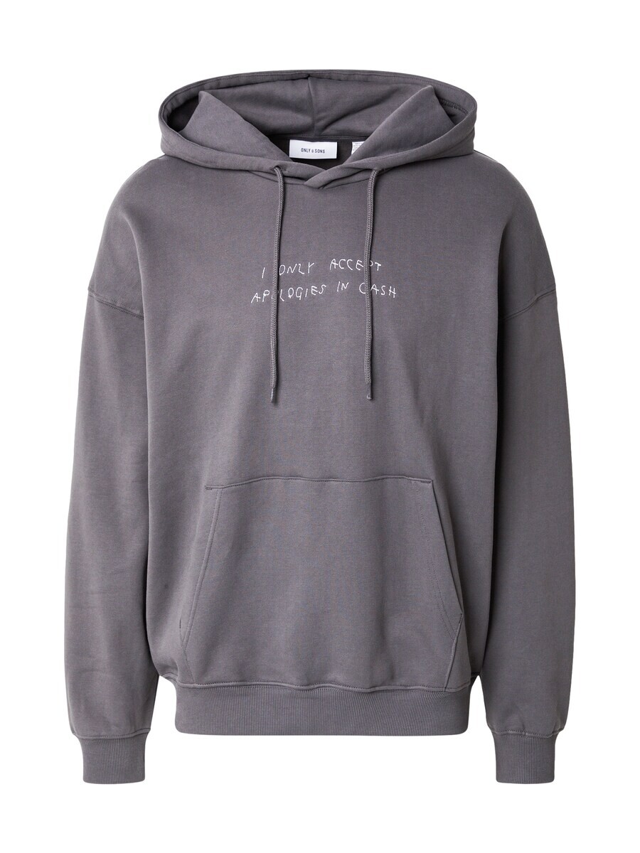 

Толстовка с капюшоном Only & Sons Sweatshirt, темно-серый