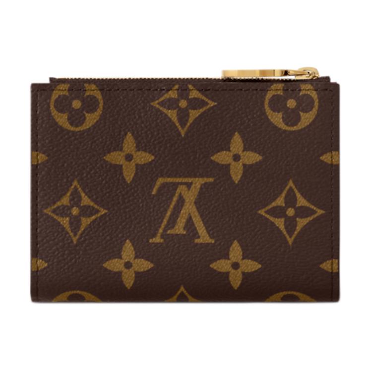 LOUIS VUITTON Кожаный кошелек Такаси Мураками с коричневым монограммным принтом — фото 3