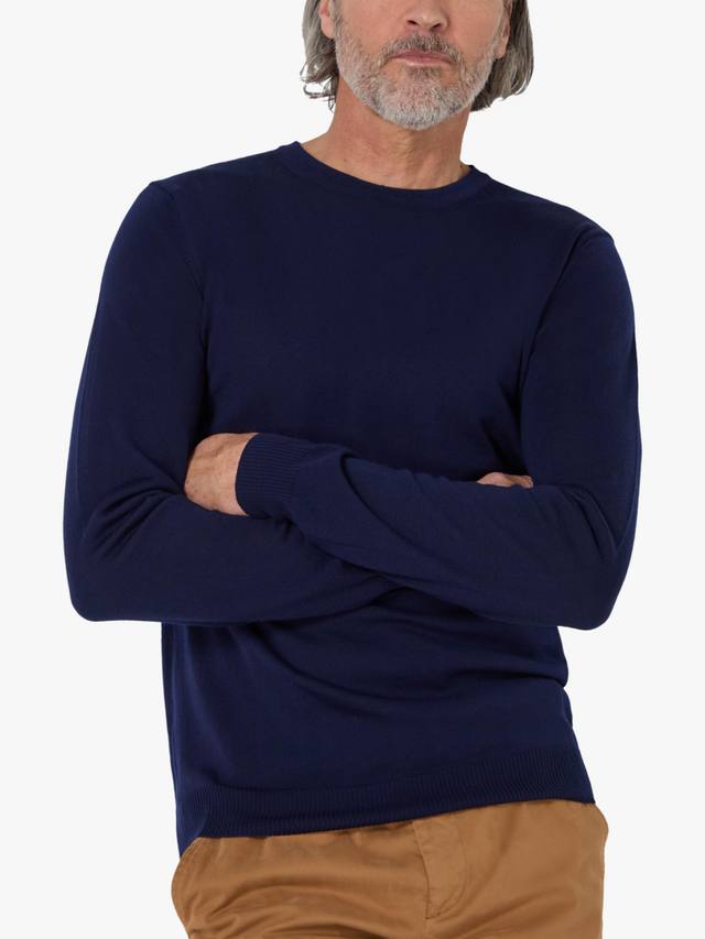 

Camber свитер из мериносовой шерсти с круглым вырезом Oliver Sweeney, Navy