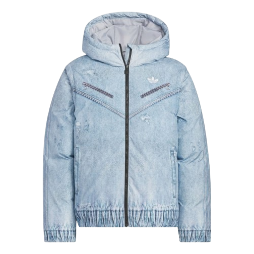 

Пуховая куртка Adidas FK Denim Down Jacket, азиатский размер, цвет 'Halo Silver'