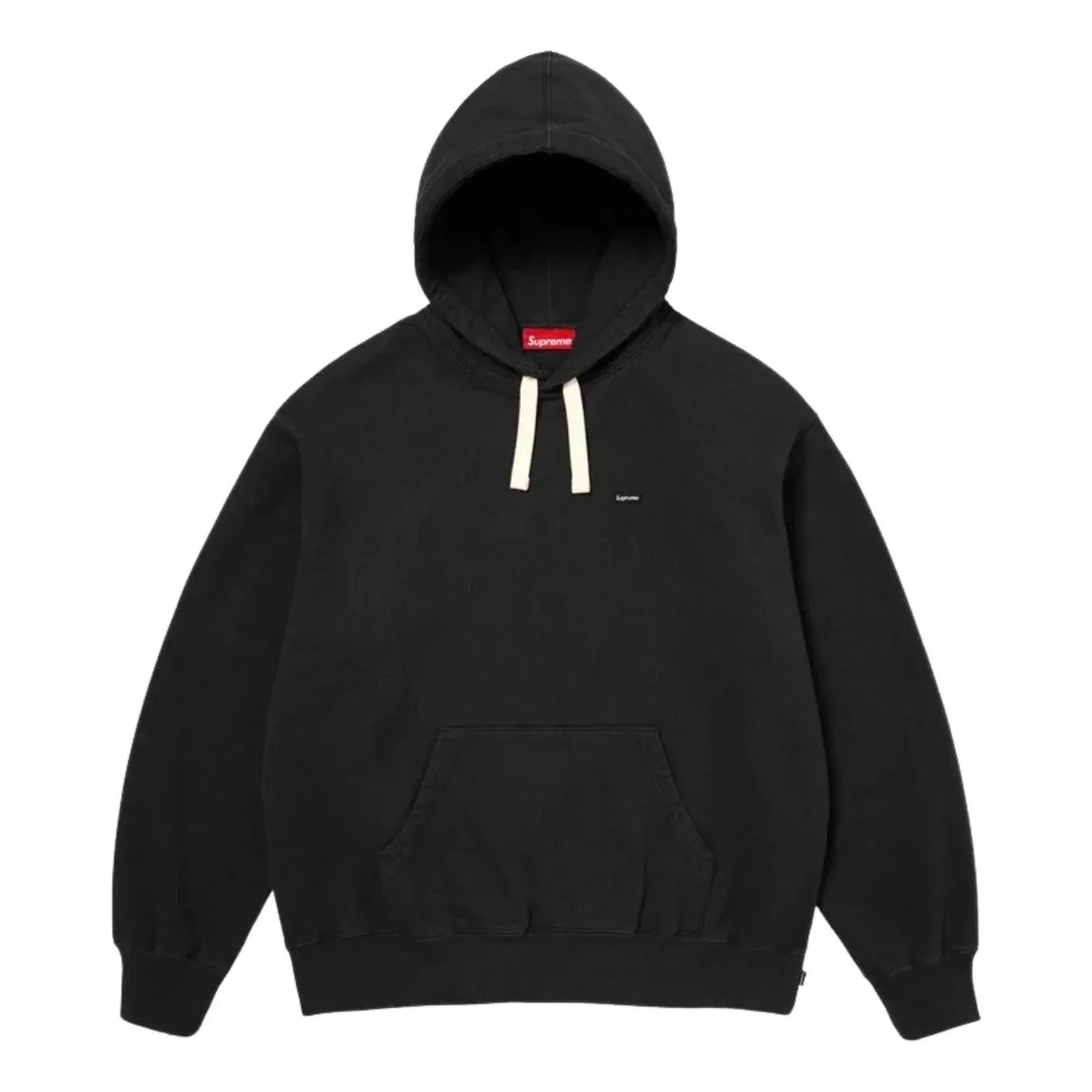 Толстовка Supreme SS26 Small Box Drawcord Hooded Sweatshirt 'Black' SUP-SS26-021-BLK, черный