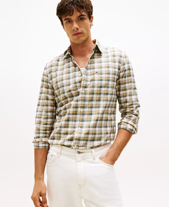 

Мужская рубашка Heritage Oxford Tartan с длинным рукавом Tommy Hilfiger, мультиколор