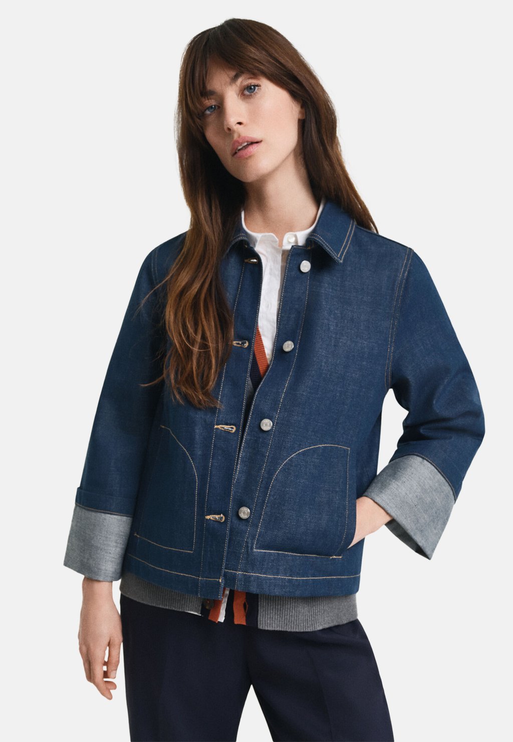 

Джинсовая куртка GANT, цвет Mid Blue