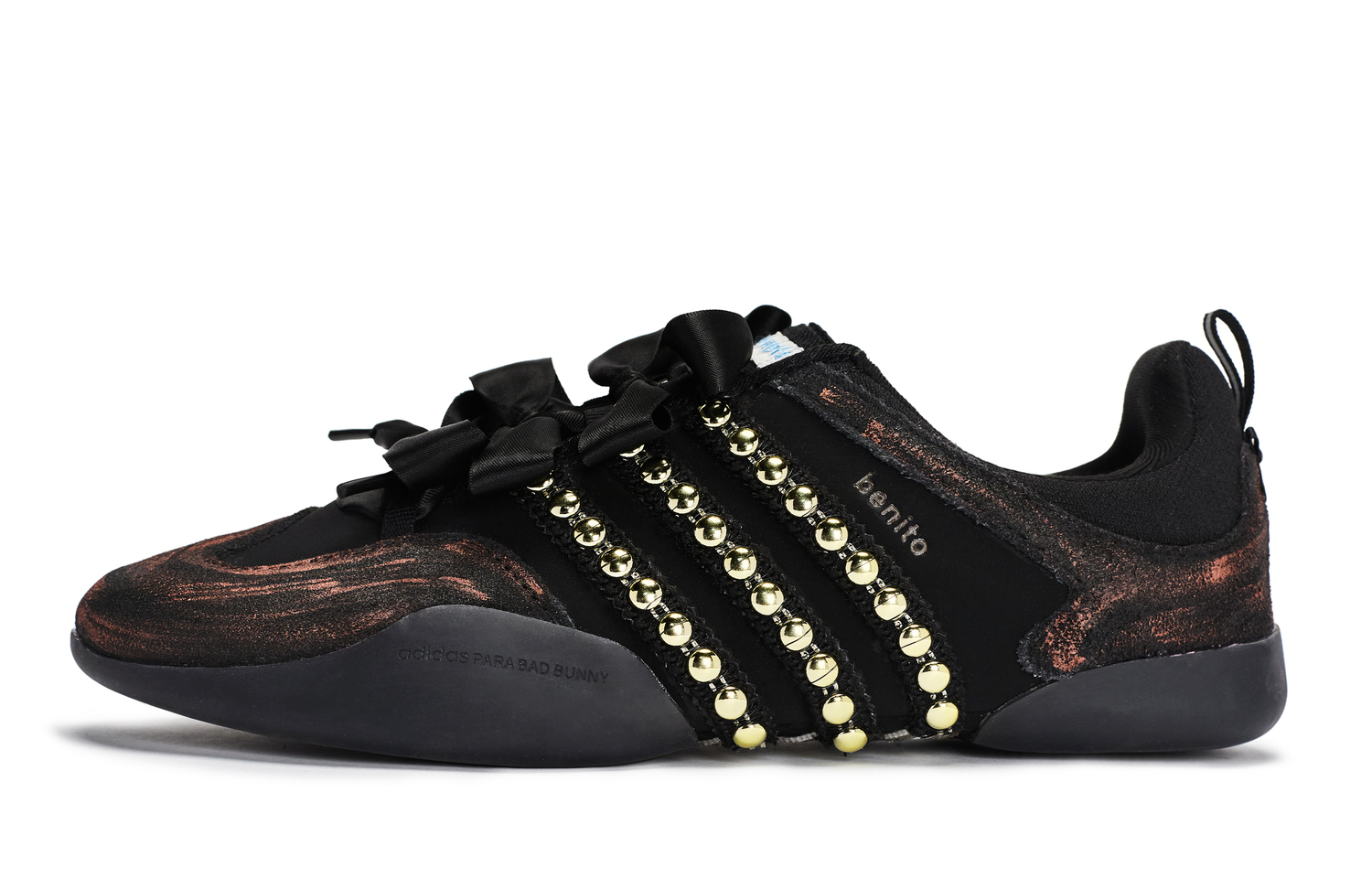 

Adidas Bad Bunny x Ballerina 811 Manufacturing, Punk Ballet Abrasion Resistant низкие повседневные кроссовки Unisex черный оранжевый