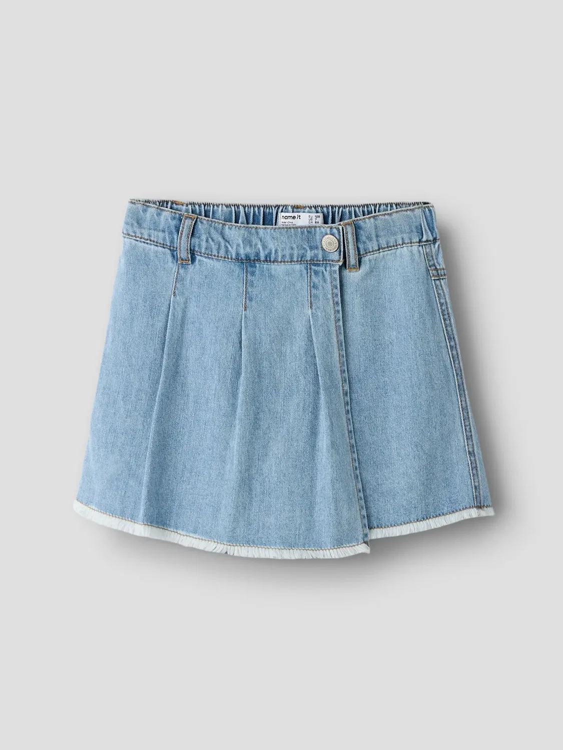 Шорты-юбка джинсовые light blue denim, Name it — фото 3