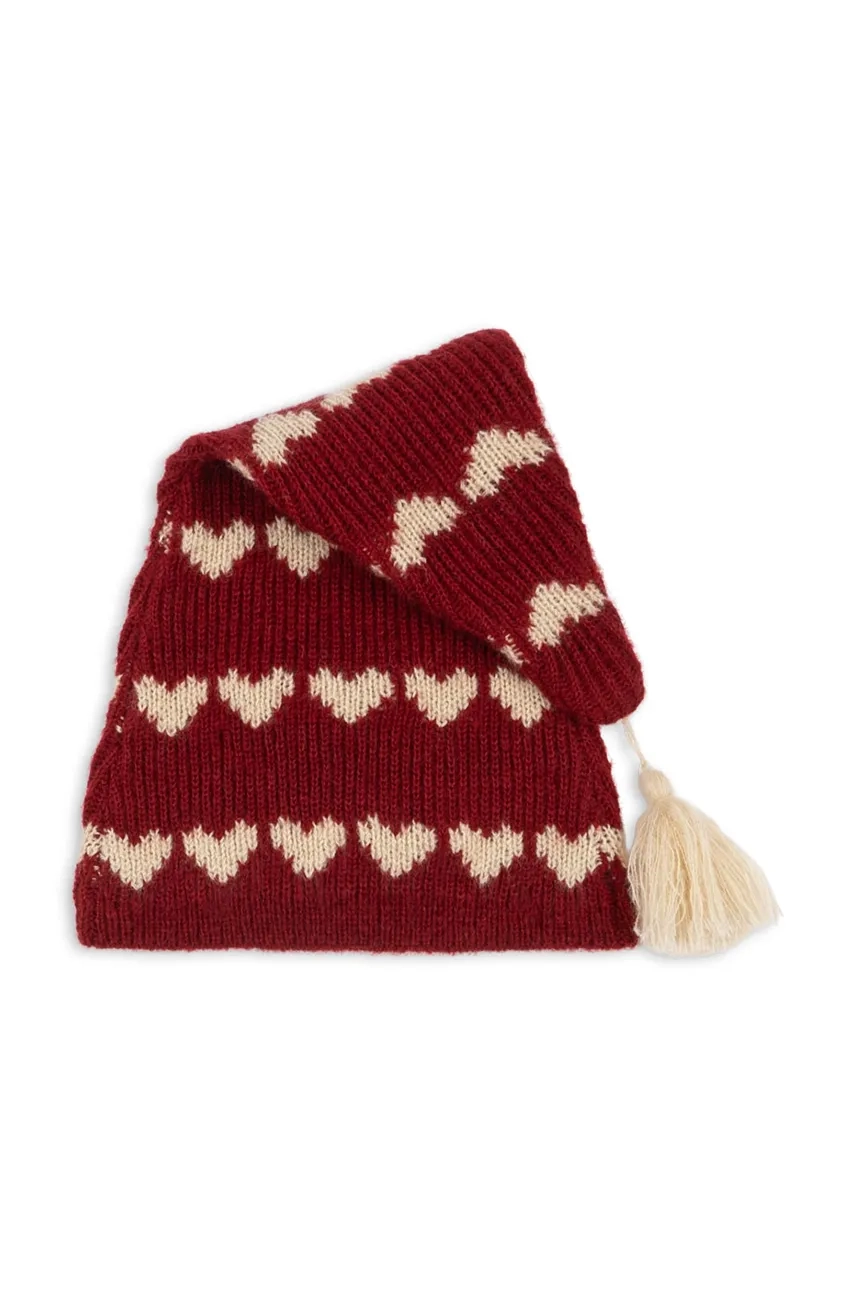 

Шапка с добавлением шерсти для мальчика LAULA CHRISTMAS HAT Konges Sløjd, красный