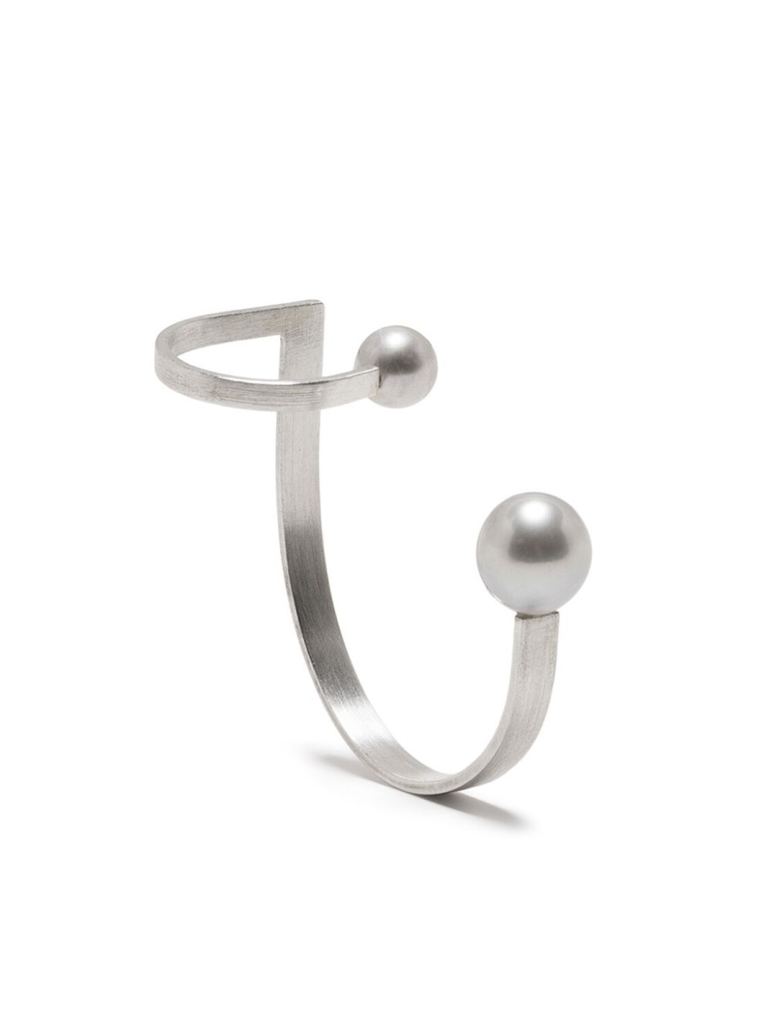 

Серьга-кафф с жемчугом Hsu Jewellery, серебряный