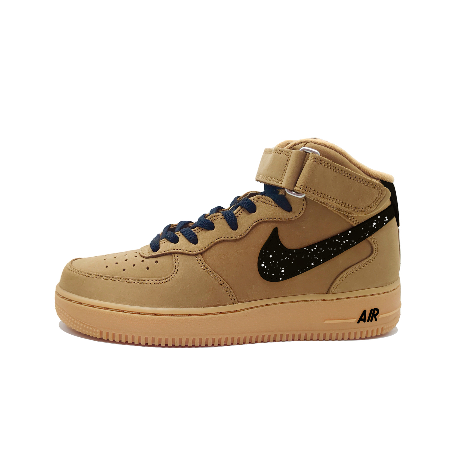 

Nike Air Force 1 Air Force 1, термостойкие кроссовки для скейтбординга Mid top с защитой от истирания, унисекс, коричневый