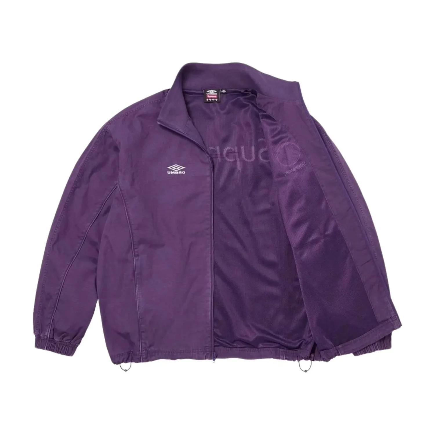 Спортивная куртка Supreme x Umbro SS26 из хлопка рипстоп, цвет «сливовый», фиолетовый — фото 2