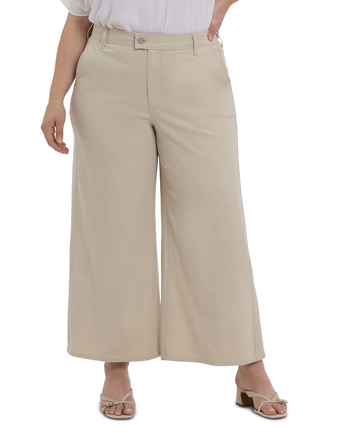 

Высокие укороченные джинсы Mona Trouser NYDJ Plus, слоновая кость/кремовый
