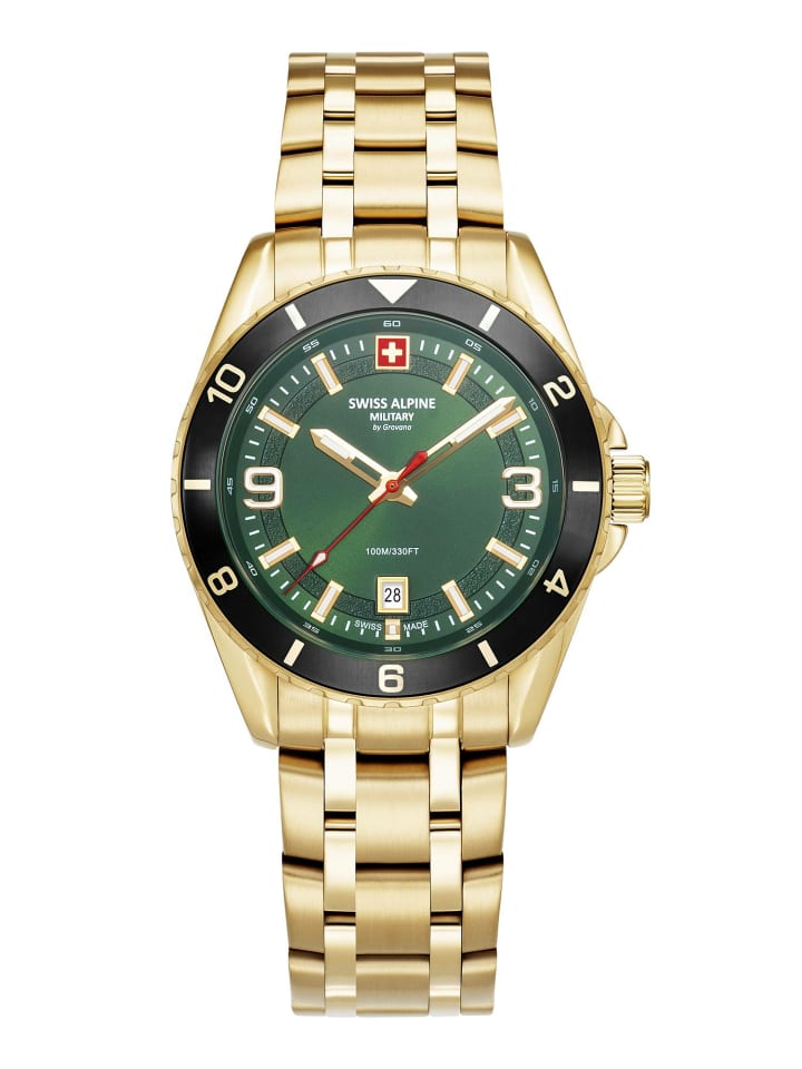 

Swiss Alpine Military by Grovana Мужские аналоговые часы в золотом исполнении