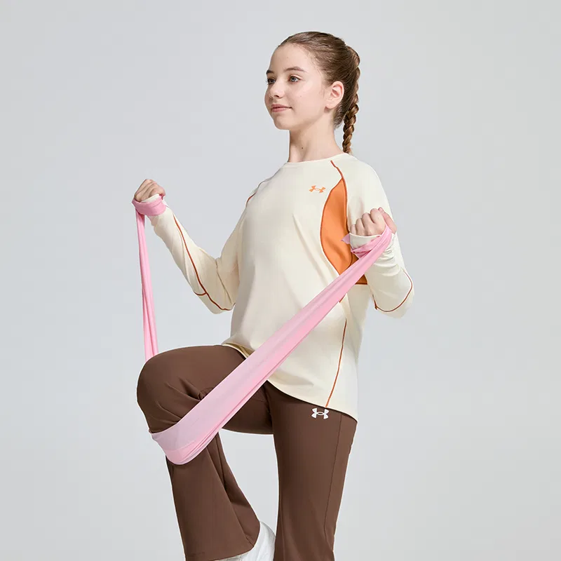 Футболка Under Armour для детей Cream White — фото 4