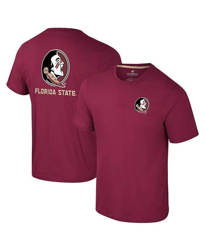 

Мужская футболка Garnet Florida State Seminoles с логотипом Lockup 2-Hit Active Blend Colosseum, красный