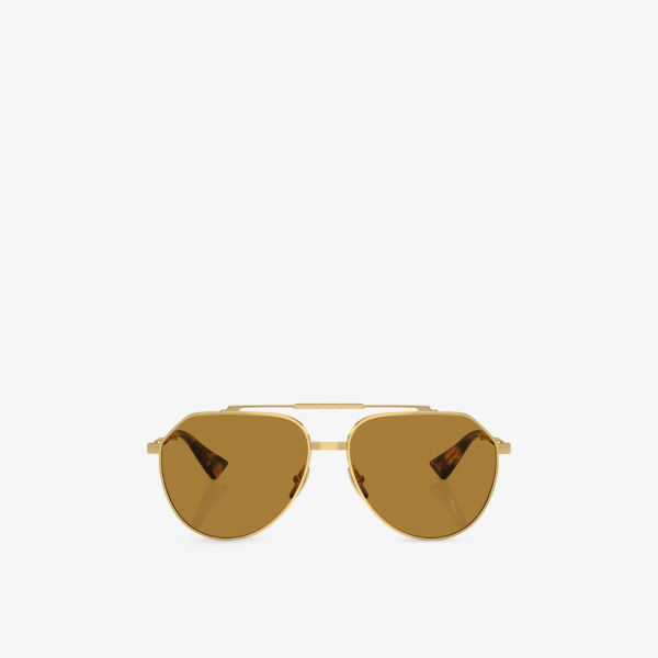

Dg2302 авиаторские металлические очки в оправе Dolce & Gabbana, золотой