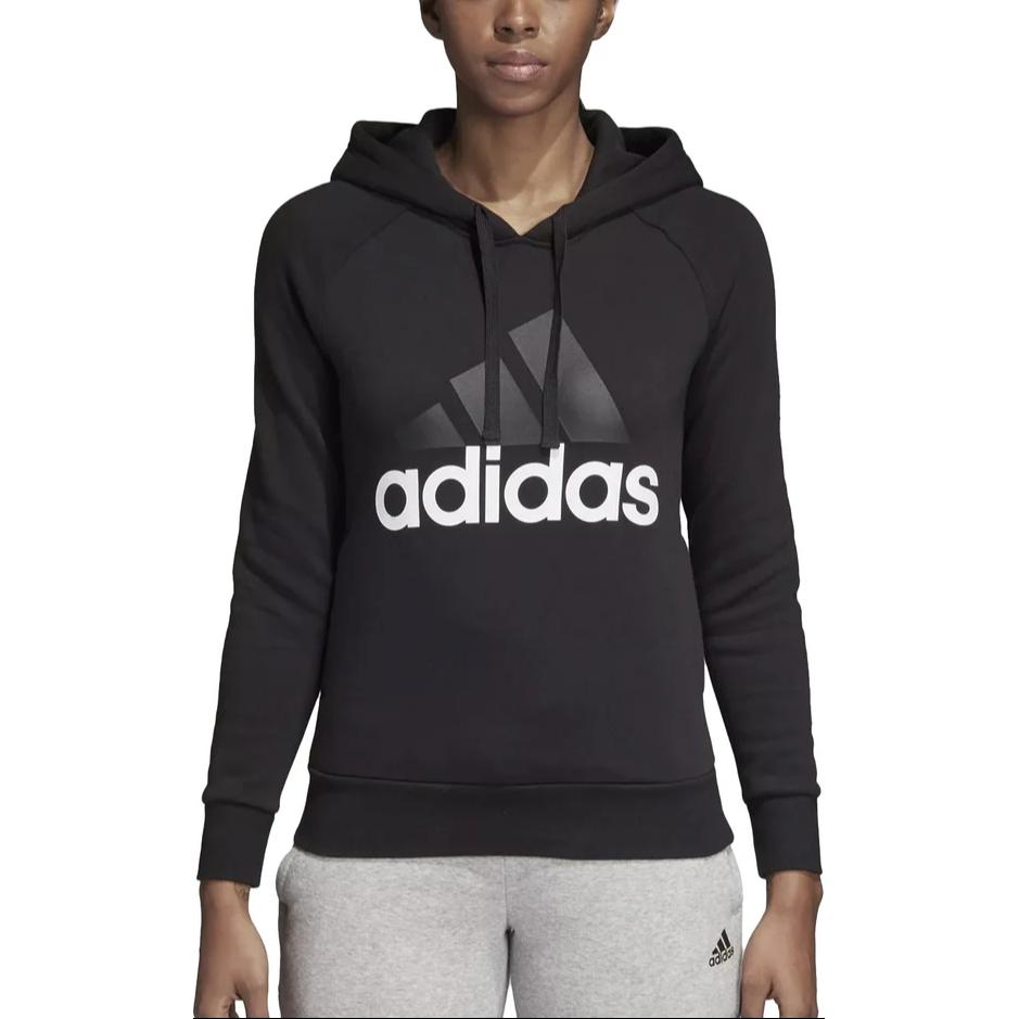 Adidas Эссеншелс свитшот женский черный/белый — фото 4
