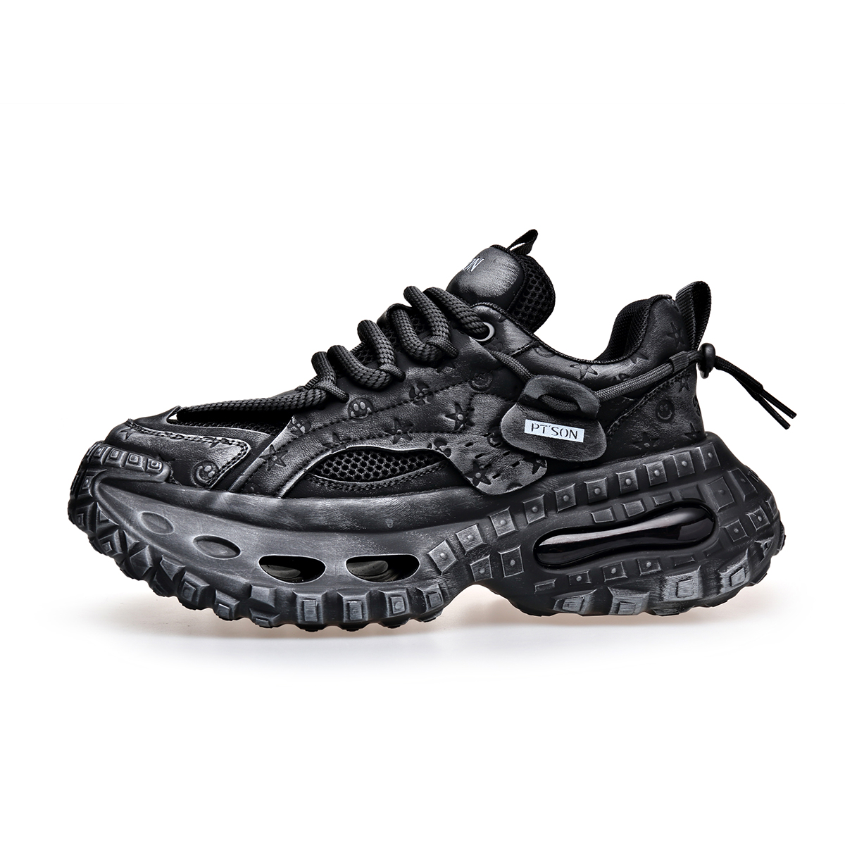 

Низкие массивные кроссовки мужские PT'SON, Black