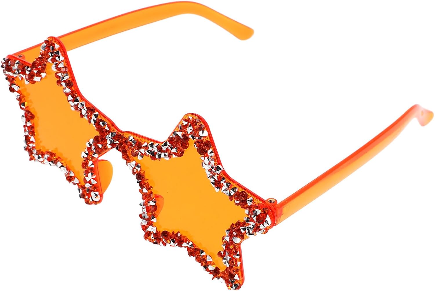 

Солнцезащитные очки GLEAVI без оправы со стразами, красочная оправа цвета «конфетный океан», очки с защитой от УФ-излучения для подростков, аксессуары для вечеринок и ночных клубов для женщин, Orange