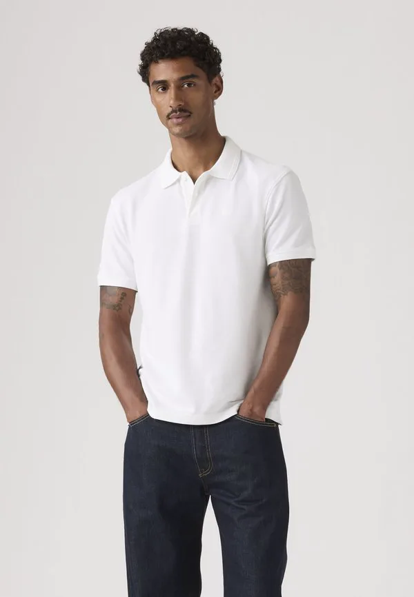 Оригинальная поло-рубашка в полоску "мишка". Levi'S, Bright White - White — фото 3