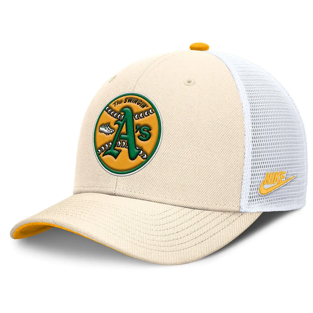 

Бейсболка Nike MLB Dri-Fit Rise Structured Oakland Athletics, бежевый