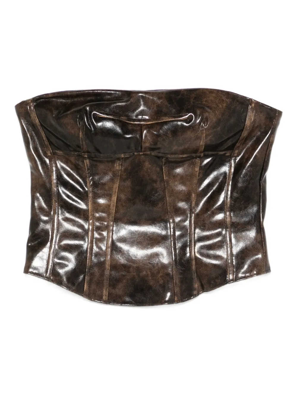 

Корсет на молнии Patrizia Pepe, коричневый