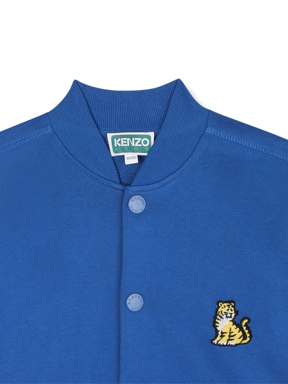 Толстовка с вышивкой Kenzo Kids, синий — фото 3