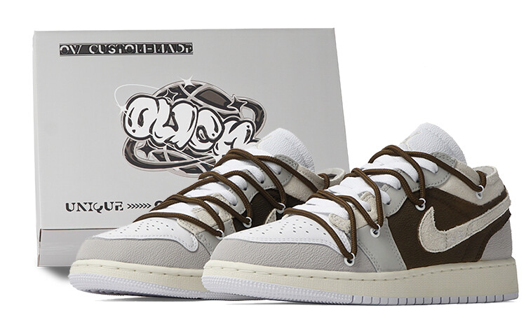 

Jordan Air Jordan 1 Винтажные женские баскетбольные кроссовки, серо-коричневый, Коричневый;бежевый, Jordan Air Jordan 1 Винтажные женские баскетбольные кроссовки, серо-коричневый