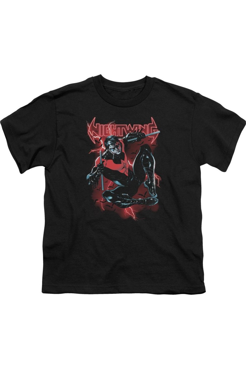

Футболка с коротким рукавом Batman Lightwing для детей Gildan, черный