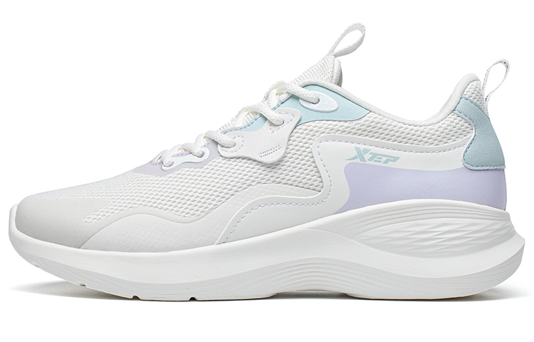 

Кроссовки женские Cloud DC Running Shoes Low-top Sail White/Snow Fog Green/Purple Xtep