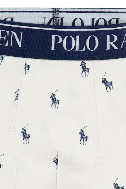 Боксеры детские хлопковые 3 шт Polo Ralph Lauren, синий — фото 3