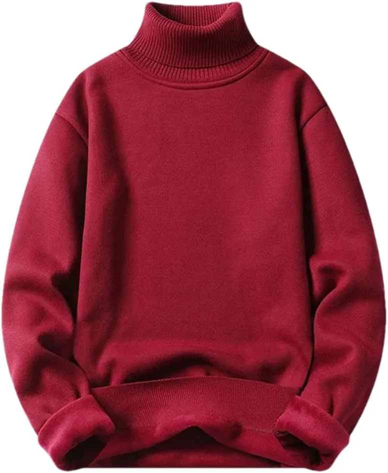 

Мужской утепленный водолазка свитер Slim Fit